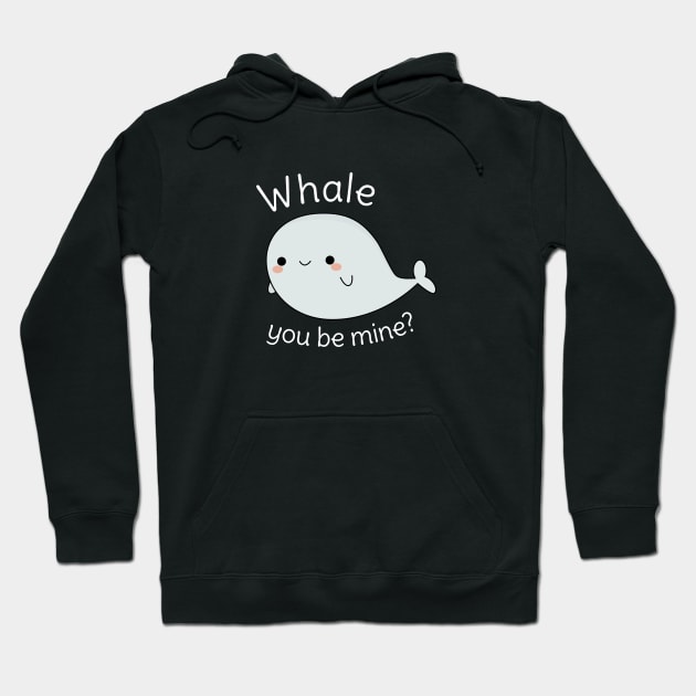 Funny Kawaii Whale Pun Hoodie by happinessinatee